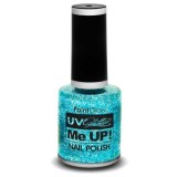 Lac de unghii cu sclipici, stralucitor in lumina UV, Glitter Me Up! UV, A40 Ice Blue, Paint Glow