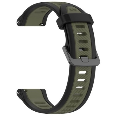 Curea pentru Huawei Watch GT 4 (41mm)/W1/Honor Watch S1/Garmin Venu 2S/Vivoactive 4S - Techsuit Watchband (W053) - Khaki foto