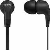 Casti audio In-Ear Philips TAE1105BK/00, Microfon, Negru