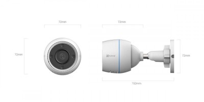 Camera supraveghere video WIFI Ezviz CS-H3-R100-1H3WKFL; Senzor:1/2.7&amp;quot; foto