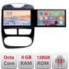 Navigatie Renault Clio 4 V1 Kit-467 Edotec 2 ecrane 8 core 4+128 21.6 inch Incell android Wifi 5Ghz gps internet CarStore Technology