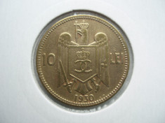 ROMANIA - 10 LEI 1930 KN , CAROL II , LCP1.83 foto