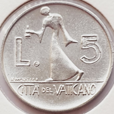 3138 Vatican 5 Lire 1978 Pavlvs VI km 133 foto