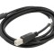 Cablu USB 2.0 1,8m USB B la USB C aurit negru