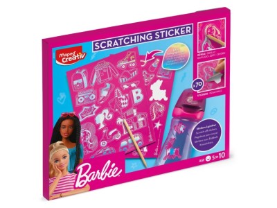 Set creativ Maped Barbie Scratch stickers foto