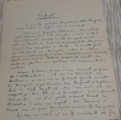 1931 Mangalia / Referat ptr I Andriesescu / Muzeul Nat de Antichitati / istorie foto