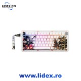Tastatura Mecanica Gaming QwertyKey75 HE Striker Hall Effect, Rapid Trigger, RGB, Snap Tap, Switch-uri Magnetice