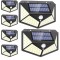 Set de 6 lampi solare, BK 100 LED, Senzor de miscare, lumina puternica pentru garaje, curti, anexe sau cladiri, 10 x 13,5 x 7.5 cm