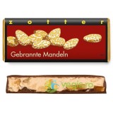 Ciocolata Neagra cu Lapte Umpluta cu Nuga de Migdale si Migdale Caramelizate Ecologica/Bio 70g