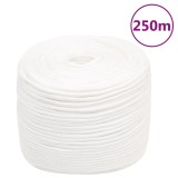 Cumpara ieftin Franghie de barca, alb complet, 10 mm, 250 m, polipropilena