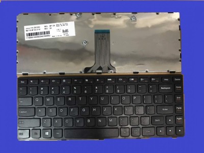 Tastatura laptop noua LENOVO G40-70 Flex 2 14 Black Frame Black OEM US foto