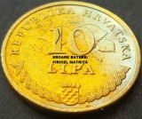 Moneda 10 LIPA - CROATIA, anul 2005 *cod 1756 C= PATINA + EROARE FIRICEL MATRITA