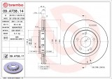 Disc frana fata BREMBO 09.A738.11