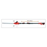 Cumpara ieftin Foarfeca pentru gard viu cu acumulator de 18 v telescopica Yato YT-82834