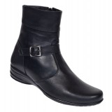 Cumpara ieftin Ghete dama Marimea 39 din piele naturala cu fermoar imblanite GD156N2