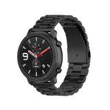 Curea ceas OEM Stainless Steel pentru Samsung Galaxy Watch3 45 mm / Samsung Gear S3 Frontier / Samsung Galaxy Watch 46mm, Metalica, 22mm, Neagra