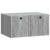 vidaXL Oglindă TV montată pe perete Sonoma gri 59,5 x 41 x 30 cm 898001