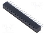 Conector şiruri pini mamă PIN 34 2mm aurit THT soclu drept SAMTEC