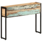 Jardiniera Gossi lemn masiv reciclat 90x20x68 cm, suport flori, legume, gradina, balcon, terasa