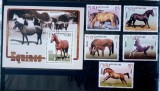Cuba 2005 cai de rasa ,animale fauna serie+ colita nestampilat