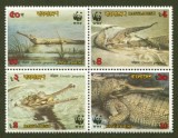 Bangladesh 1990 - Fauna WWF, gaviali, crocodili, serie neuzata