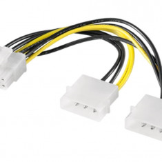 Cablu adaptor alimentare placa video pci-e 8 pini de la molex, molex la pcie 8pini