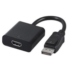 CABLU video GEMBIRD, adaptor DisplayPort (T) la HDMI (M), 10cm, rezolutie maximaFull HD (1920 x 1080) la 60Hz, negru, &amp;quot;A-DPM-HDMIF-002&amp;quot; (timbru verde foto