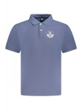 Cumpara ieftin Tricou polo barbati, cu imprimeu cu logo, Regular fit, Albastru deschis, S, North Sails