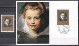Liechtenstein 1985 - Rubens -Tablou din Colecția Regală, Timbru + Carte Maxima, Nestampilat