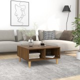VidaXL Masă de cafea, stejar maro, 60x60x30 cm, lemn prelucrat