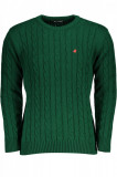Cumpara ieftin Pulover tricotat barbati cu logo verde, L, U.S. GRAND POLO EQUIPMENT &amp; APPAREL