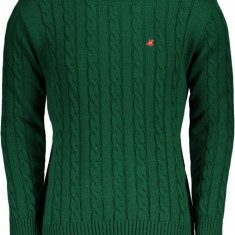 Pulover tricotat barbati cu logo verde