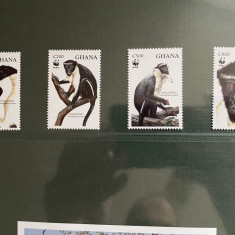 ghana - serie timbre animale fauna nestampilata MNH