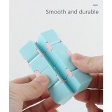 Cub antistres, Fidget Toy, Infinity Magic Cube, Albastru/Roz, 4x4x4 cm, Oem