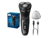 Aparat de ras Philips Seria 3000 S3244/12, barbierit umed uscat, fara fir, capete 5D pivotante, lame autoascutire, 60 min autonomie