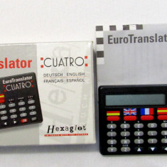 Traducator de buzunar in patru limbi.Hexaglot EuroTranslator Cuatro 1994.