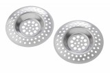 Set 2 Site Inox Chiuveta 7.2cm, Filtru Universal Cada, Lavoar - Protectie Anti-Infundare, Durabil