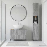 Cumpara ieftin Set de dulapuri pentru baie, 2 piese ZWOLLE Sonoma gri