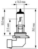 BEC FAR HB4 12V 51W P22D SUPER WHITE SCT