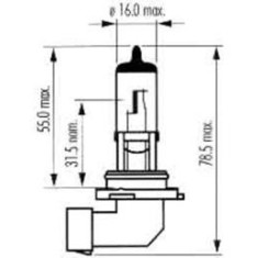 BEC FAR HB4 12V 51W P22D SUPER WHITE SCT
