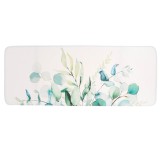 Covor De Baie Microfibra Floral 45X120 Cm &ndash; Bleu Culoare Bleu Moftx