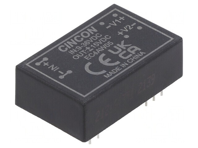 Convertor DC/DC 9-36V la 15V/-15V 6W