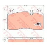 Placute frana Land Rover Range Rover Sport (Ls), 02.2005-03.2013. Motorizare 3.6 D, TRW