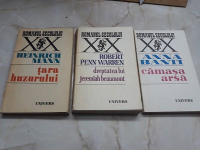 Lot 3 romane colectia Romanul secolului xx foto
