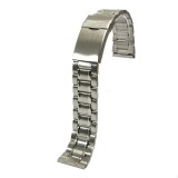Cumpara ieftin Brățară de Ceas Argintie &ndash; 20/22 mm &ndash; Finisaj Alternativ Mat și Lucios &ndash;