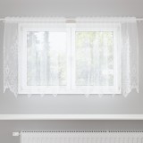 vidaXL Perdele cu perdele Alb 150 x 80 cm Poliester