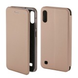 Husa Flip Cover Magnetic Pentru Samsung Galaxy A10, A105, Gold, ALC MOBILE