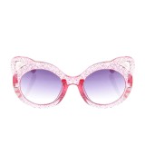 Ochelari roz cu sclipici si urechi de pisicuta