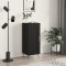 vidaXL Servantă, negru, 34,5x34x90 cm, lemn compozit 830413