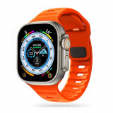 Curea Tech-Protect Iconband Line pentru Apple Watch 4/5/6/7/8/9/Se/Ultra 1/2 (42/44/45/49 mm) Portocaliu
